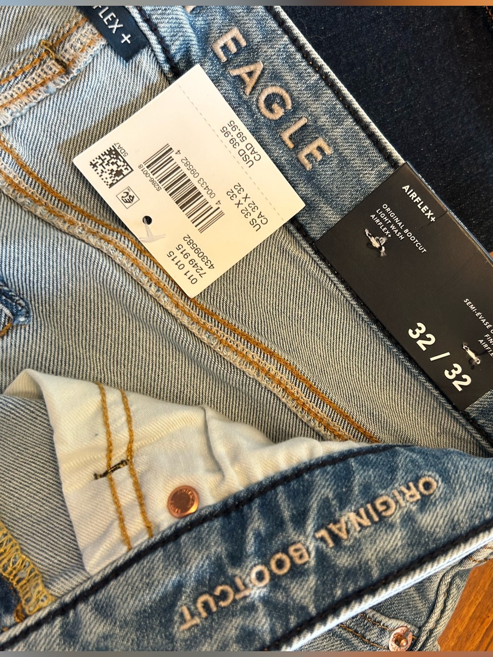 5 pairs of 32x32 American Eagle Outfitters Men’s Airflex+ Jeans - Picture 2 of 11